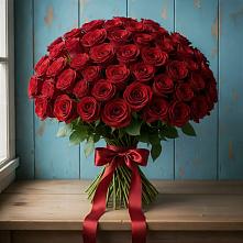 Букет Красные розы Блэк Меджик в Карате