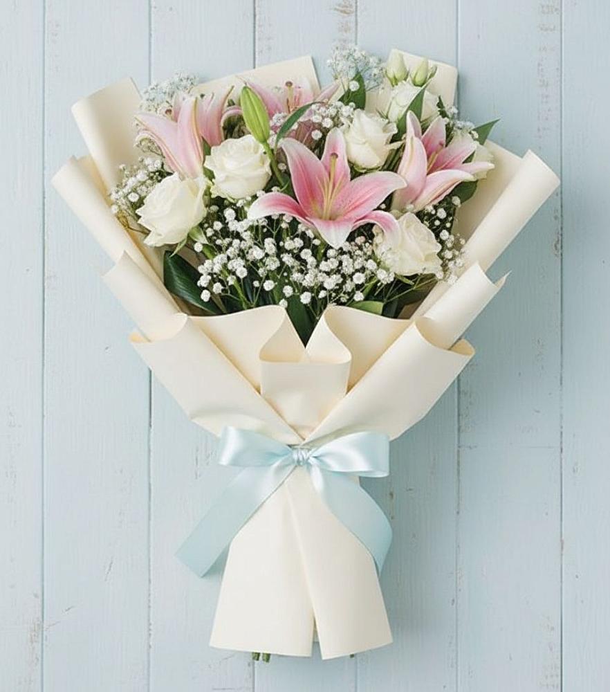 Букет цветов из: Лилии в Карате