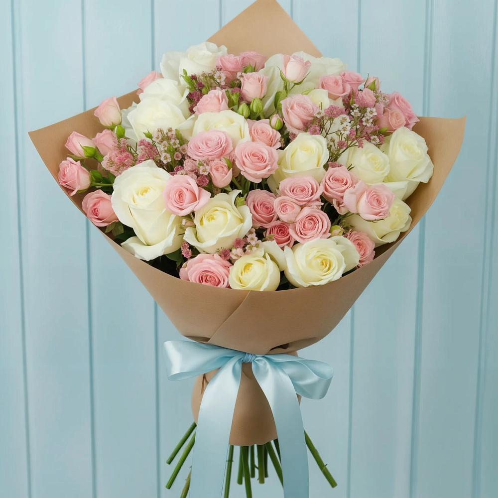 Букет цветов из: Розы в Карате