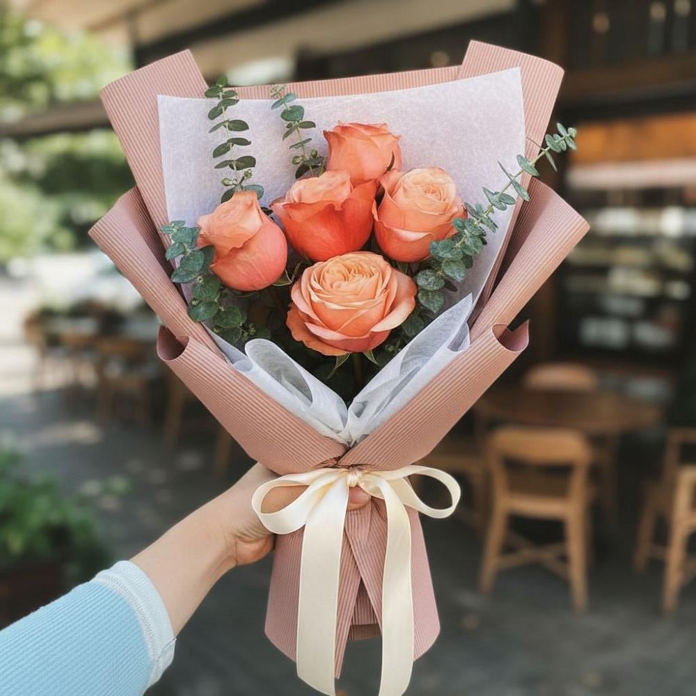 Букет цветов из: Розы в Карате