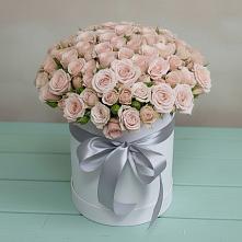 Цветочная композиция из Розы в шляпной коробке #REPLACE_PRED# Карате