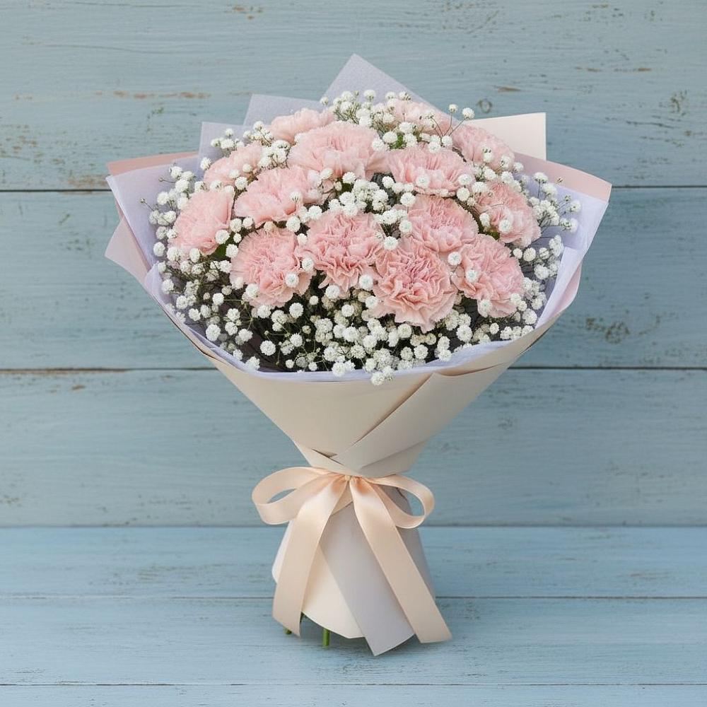 Букет цветов из: Гвоздики в Карате