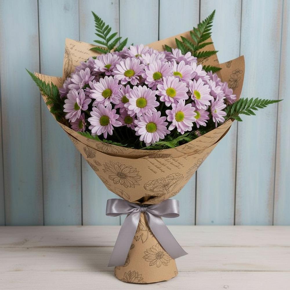 Букет цветов из: Хризантемы в Карате