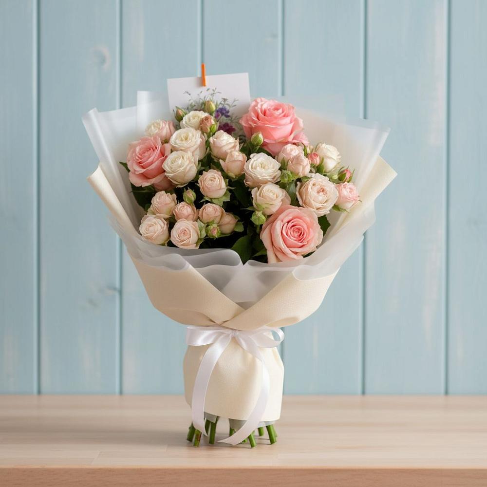 Букет цветов из: Розы в Карате