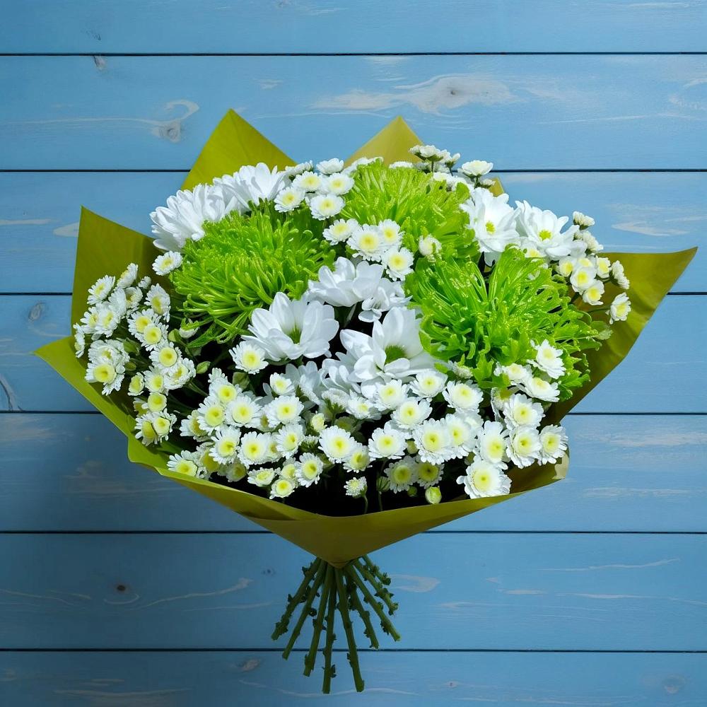 Букет цветов из: Хризантемы в Карате