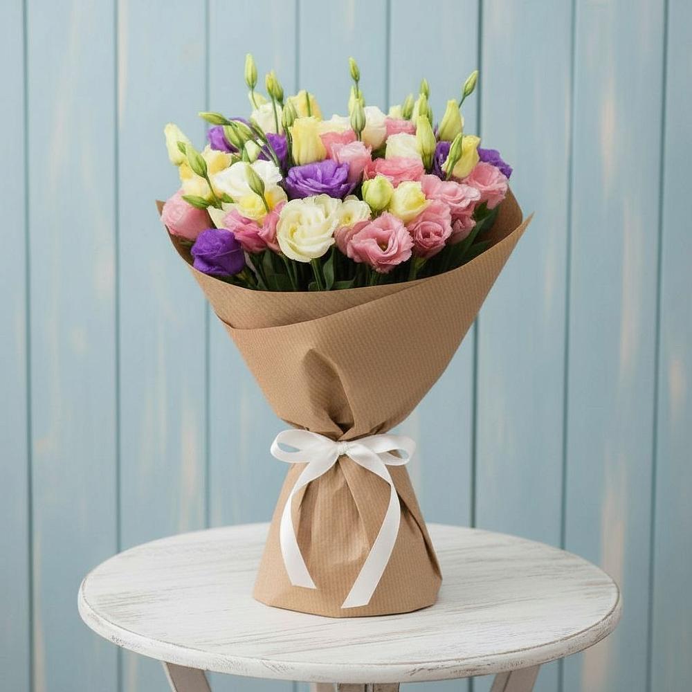 Букет цветов из: Лизиантусы в Карате